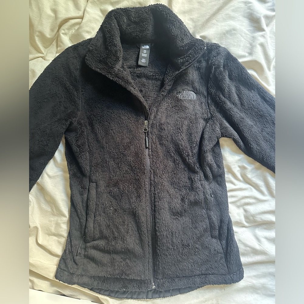 Black North Face Zip Up Fleece XS